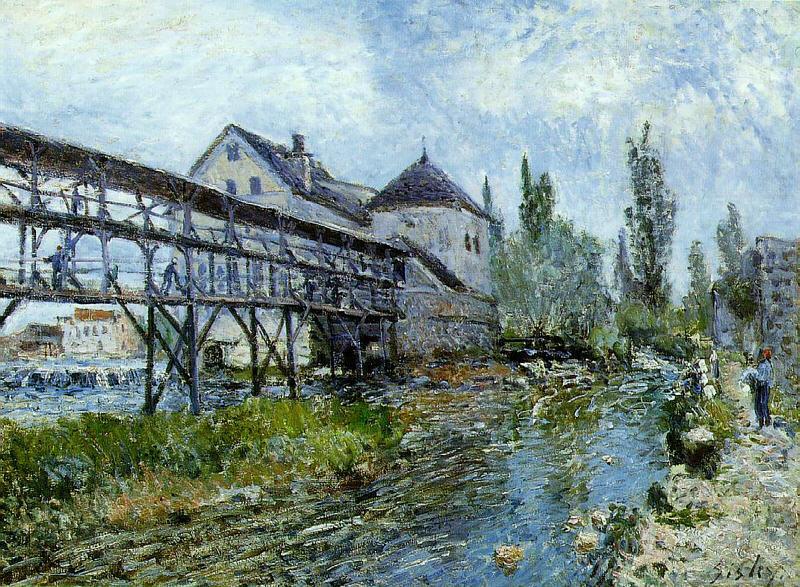 Provencher's Mill at Moret, Alfred Sisley